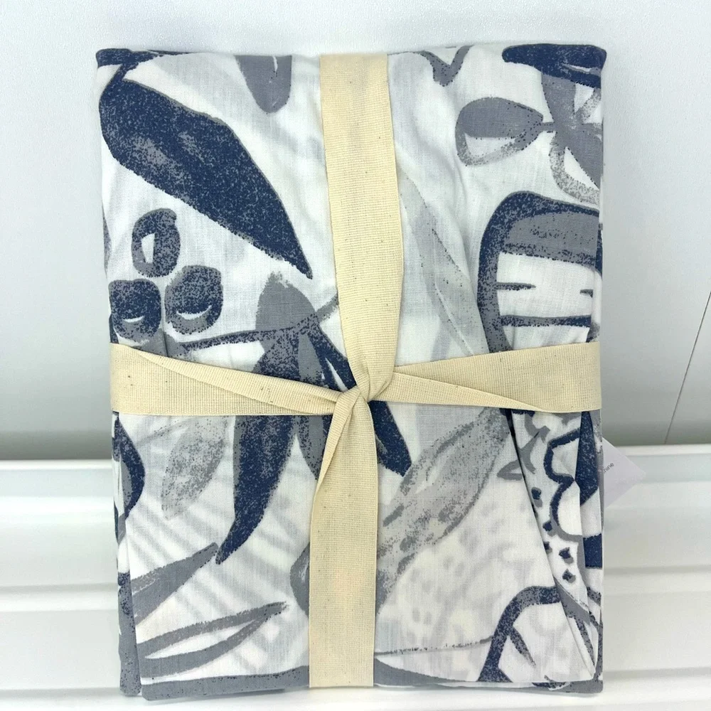 NWT - West Elm (1) Standard Sham- Multi Colors Gray Blue Oahu Bird Floral